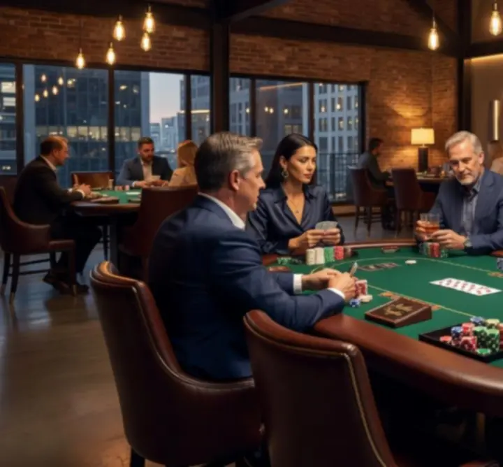 Profesjonalnie przygotowany mobilny wieczór pokerowy PLAY JOURNEY HUB